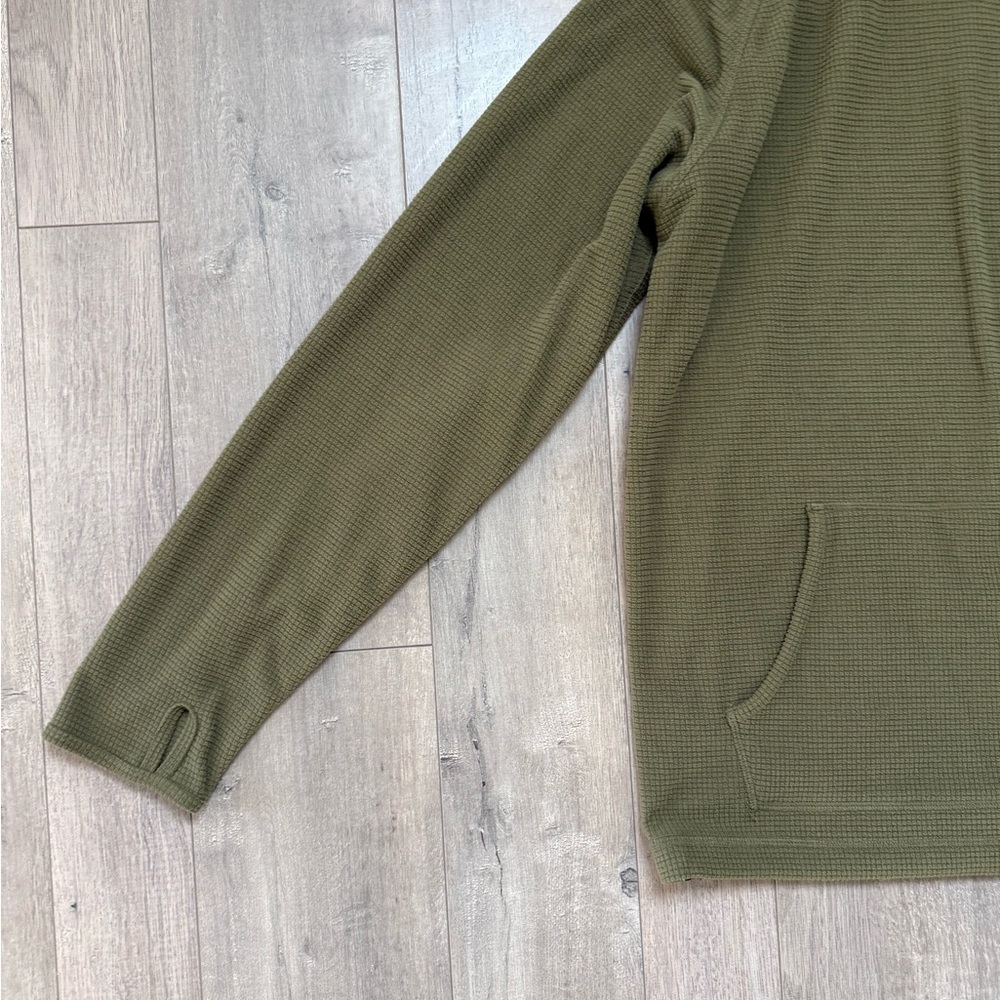 Howler Brothers Olive Green Hooded Men's Pullover - Picture 3 of 9